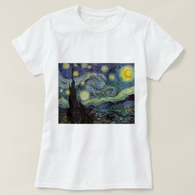 Starry Night - van Gogh T-Shirt (Design Front)