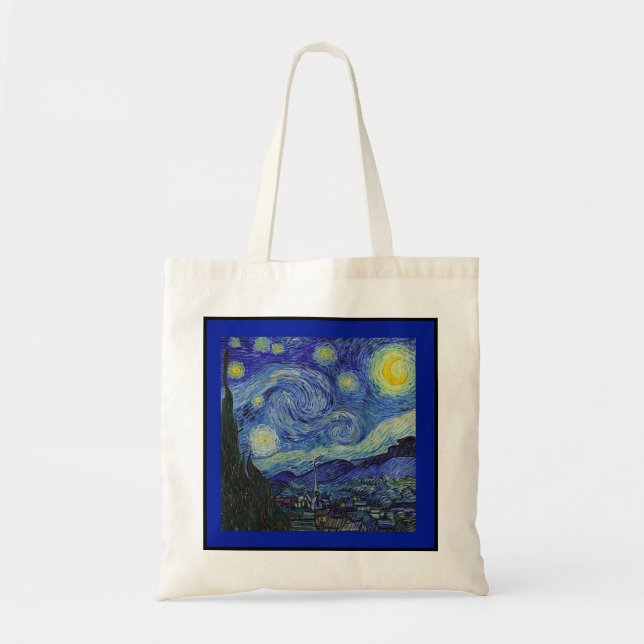 Starry Night, Van Gogh, Tote Bag (Front)