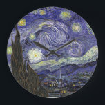 STARRY NIGHT VAN GOGH WALL DESIGNER CLOCK - GIFTS<br><div class="desc">STARRY NIGHT VAN GOGH WALL DESIGNER CLOCK - GIFTS - KEEPING TIME - INTERIOR DECORATING - FAMOUS PAINTINGS - BEAUTIFUL CLOCKS - BEST GIFTS - HOLIDAY GIFT SHOPPING - ROOM DECOR Order this beautiful Van Gogh "Starry Night" clock in 3 different styles. Goes great in bedrooms, living rooms, hearths, and...</div>