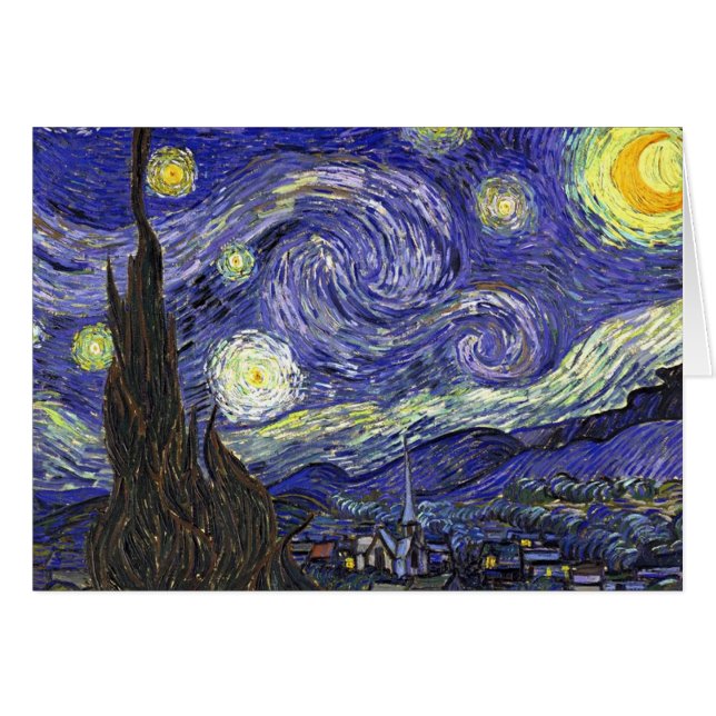 Starry Night, Vincent Van Gogh. (Front Horizontal)