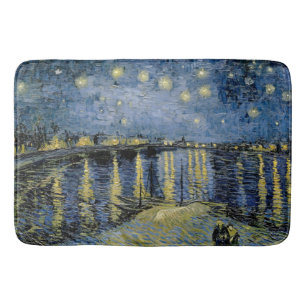 Starry Night Vincent van Gogh Bath Mat