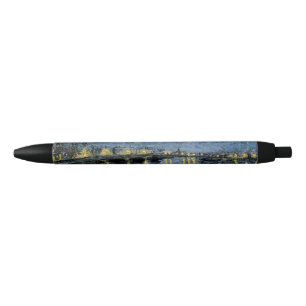 Starry Night Vincent van Gogh Black Ink Pen