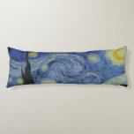 Starry Night Vincent van Gogh Body Cushion<br><div class="desc">This beautiful, fine art body pillow shows a portion of Dutch post-Impressionist painter Vincent van Gogh's famous painting, "The Starry Night." Painted during his stay at the Saint Remy asylum in the 1880's, van Gogh depicted the rolling hills and cypress trees he saw from his window. He also added the...</div>
