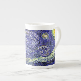 Starry Night, Vincent Van Gogh. Bone China Mug