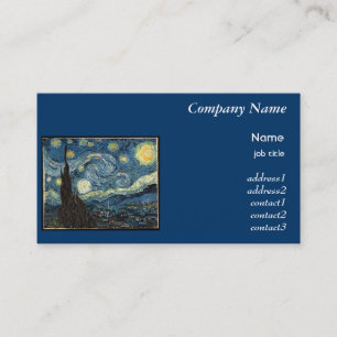 Starry Night, Vincent Van Gogh Business Card