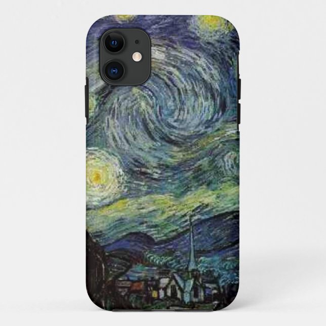 Starry Night, Vincent Van Gogh. Case-Mate iPhone Case (Back)