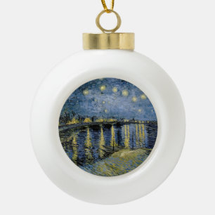  Starry Night  Vincent  van Gogh    Ceramic Ball Christmas Ornament