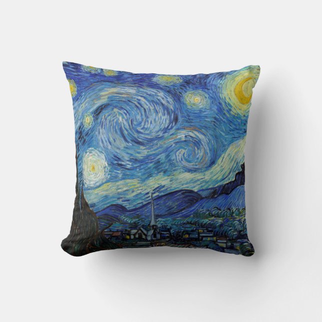 Starry Night, Vincent van Gogh Cushion (Front)