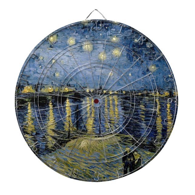  Starry Night  Vincent  van Gogh    Dartboard (Front)