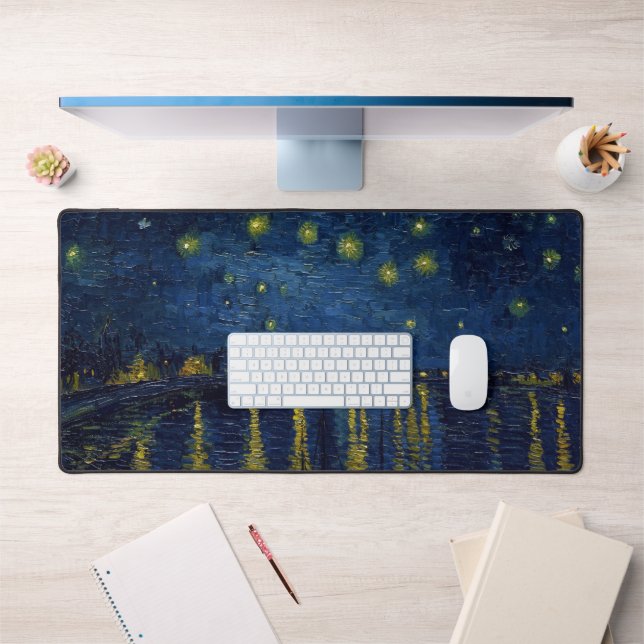 Starry Night, Vincent van Gogh Desk Mat (Office 1)