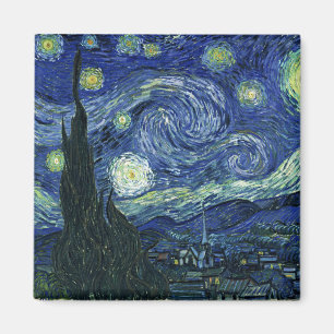 Starry Night Vincent van Gogh Fine Art Painting Magnet