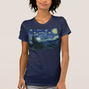 Starry Night Vincent van Gogh Fine Art Painting T-Shirt