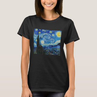 Starry Night Vincent van Gogh Fine Art Painting T-Shirt