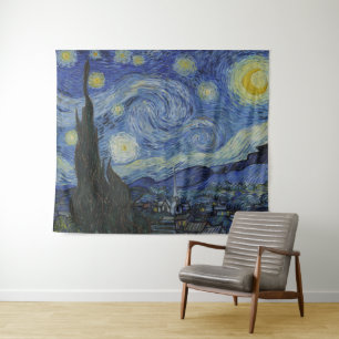 Starry Night Vincent van Gogh GalleryHD Fine Art Tapestry