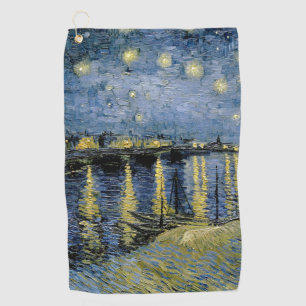  Starry Night  Vincent  van Gogh     Golf Towel