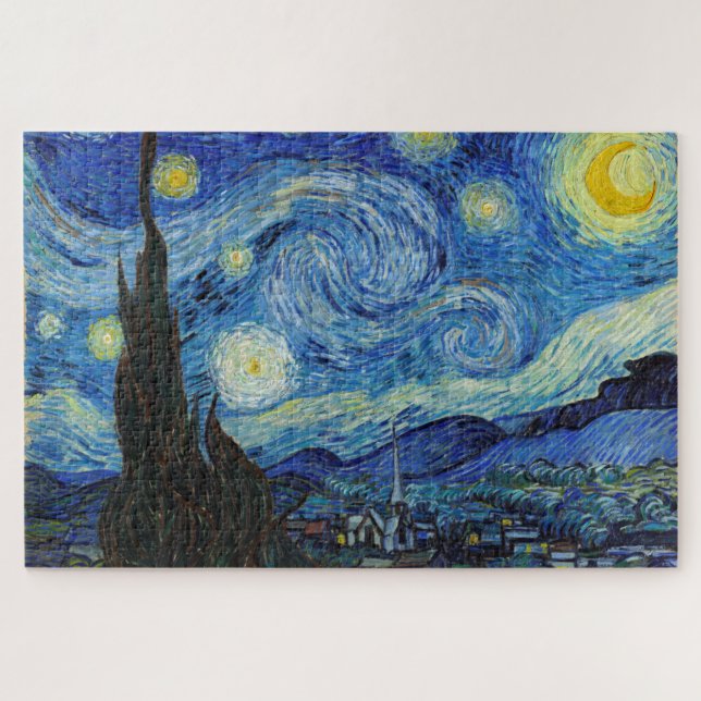 Starry Night, Vincent van Gogh Jigsaw Puzzle (Horizontal)