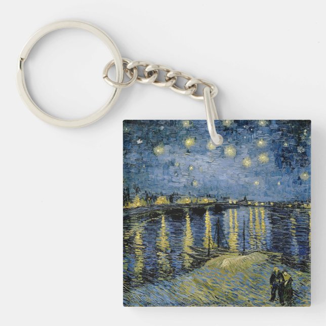  Starry Night  Vincent  van Gogh    Key Ring (Front)