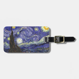 Starry Night, Vincent Van Gogh. Luggage Tag