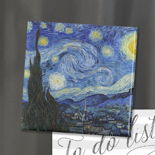 Starry Night   Vincent Van Gogh Magnet