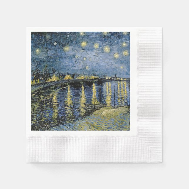  Starry Night  Vincent  van Gogh     Napkin (Front)