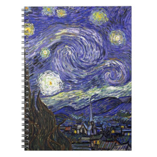 Starry Night, Vincent Van Gogh. Notebook