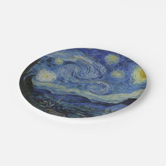 Starry Night Vincent van Gogh Paper Plate