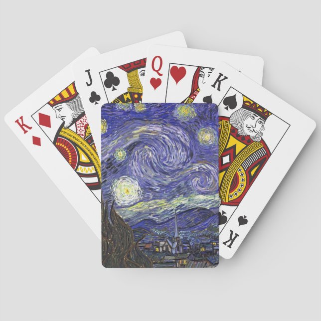 Starry Night, Vincent Van Gogh. Playing Cards (Back)