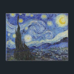 Starry Night, Vincent Van Gogh Postcard<br><div class="desc">Starry Night,  Vincent Van Gogh</div>