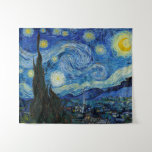 Starry Night | Vincent Van Gogh Tapestry<br><div class="desc">Starry Night (1889) by Dutch artist Vincent Van Gogh. Original artwork is an oil on canvas depicting an energetic post-impressionist night sky in moody shades of blue and yellow. 

Use the design tools to add custom text or personalise the image.</div>