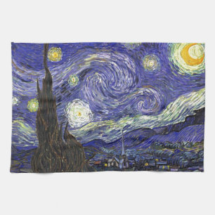Starry Night, Vincent Van Gogh. Tea Towel