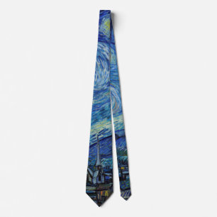 Starry Night, Vincent van Gogh Tie