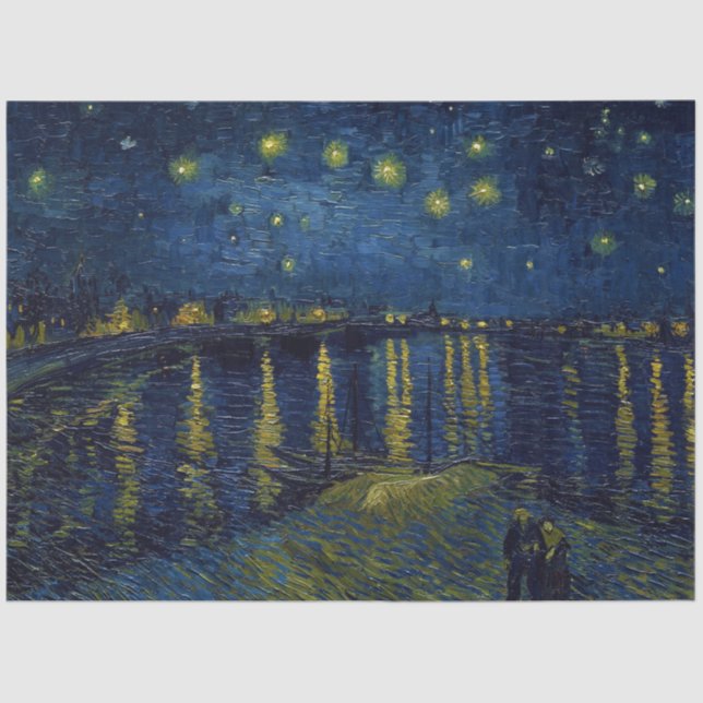 Starry Night, Vincent van Gogh Tissue Paper (Front)