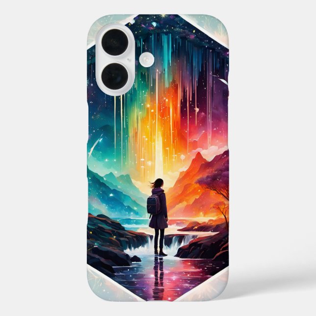 Starry Night Wanderlust: A Whimsical Adventure Case-Mate iPhone Case (Back)