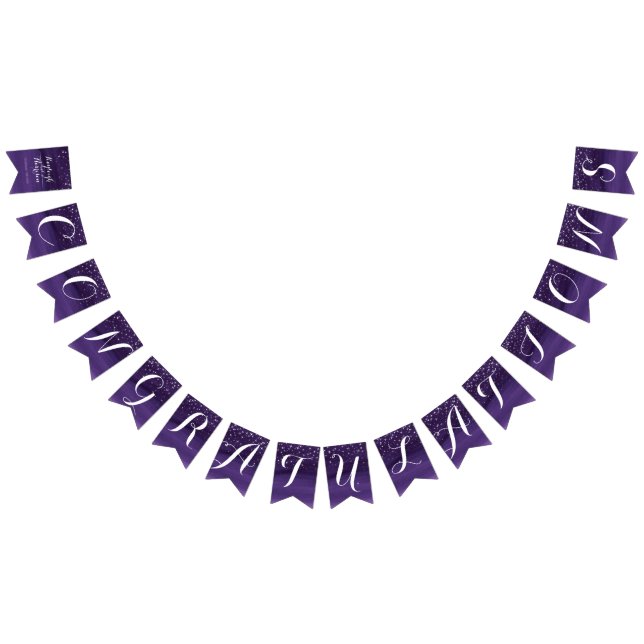 Starry night wedding congratulations bunting (All)