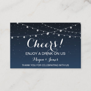 Starry Night Wedding Drink Ticket