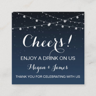 Starry Night Wedding Drink Ticket