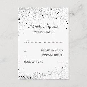 Starry Night Wedding RSVP Card