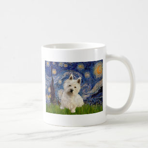 Starry Night - Westie 1 Coffee Mug