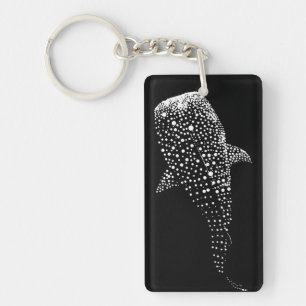 Starry Night Whale: Ocean's Celestial Guardian Key Ring