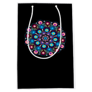 Starry Night Whimsigoth Dot Mandala Medium Gift Bag