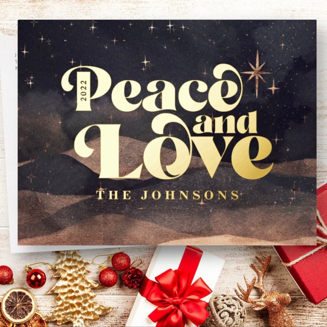 Starry Night Winter Sky Modern Elegant Chic Foil Holiday Postcard (Creator Uploaded)