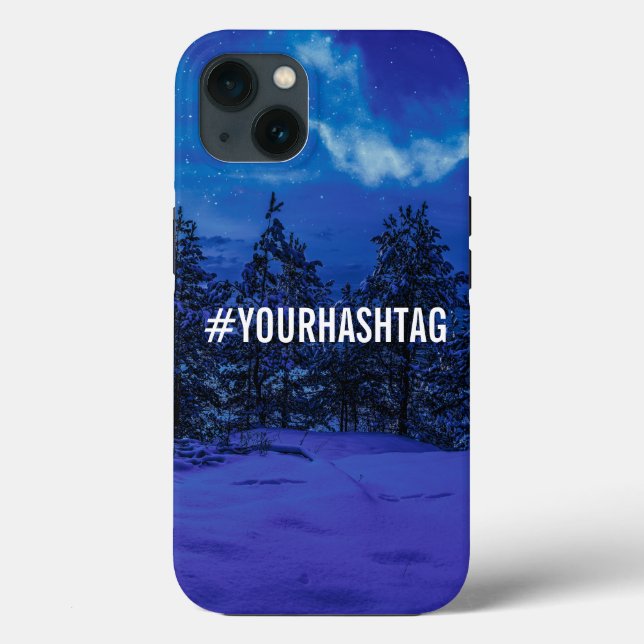 Starry night with full moon in forest Case-Mate iPhone case (Back)
