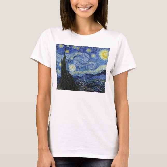 Starry Night Women's Hanes Nano T-Shirt (Front)