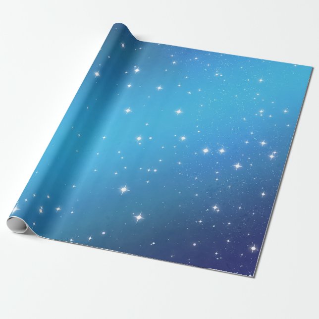 Starry Night Wrapping Paper (Unrolled)