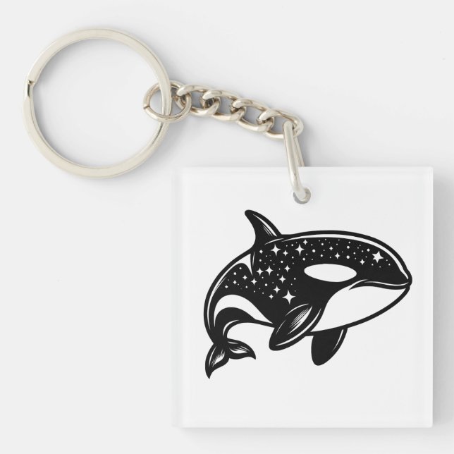 Starry Orca Key Ring (Front)