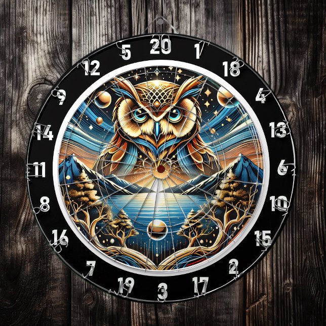 Starry Owl Haven Design Dartboard (Creator Uploaded)