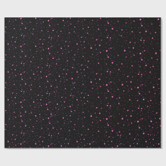Starry Pink Night Wrapping Paper