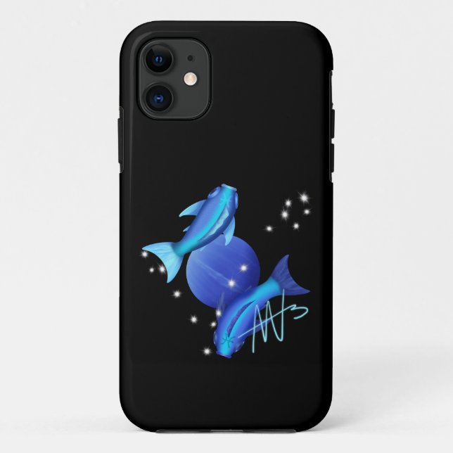 Starry Pisces Neptune Zodiac Case-Mate iPhone Case (Back)