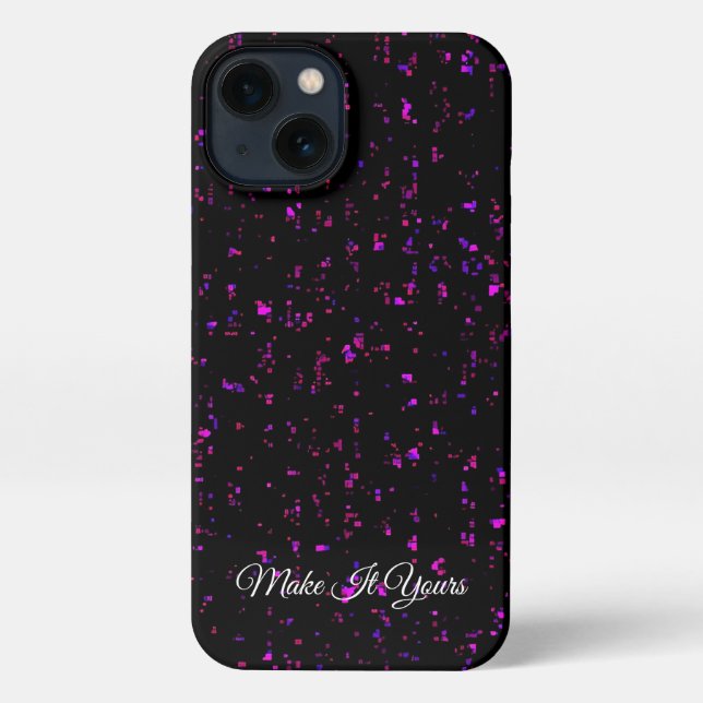 Starry Pixel Phone Case – Custom Name Edition (Back)