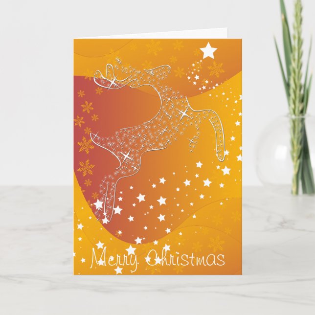 Starry Reindeer Card (Front)